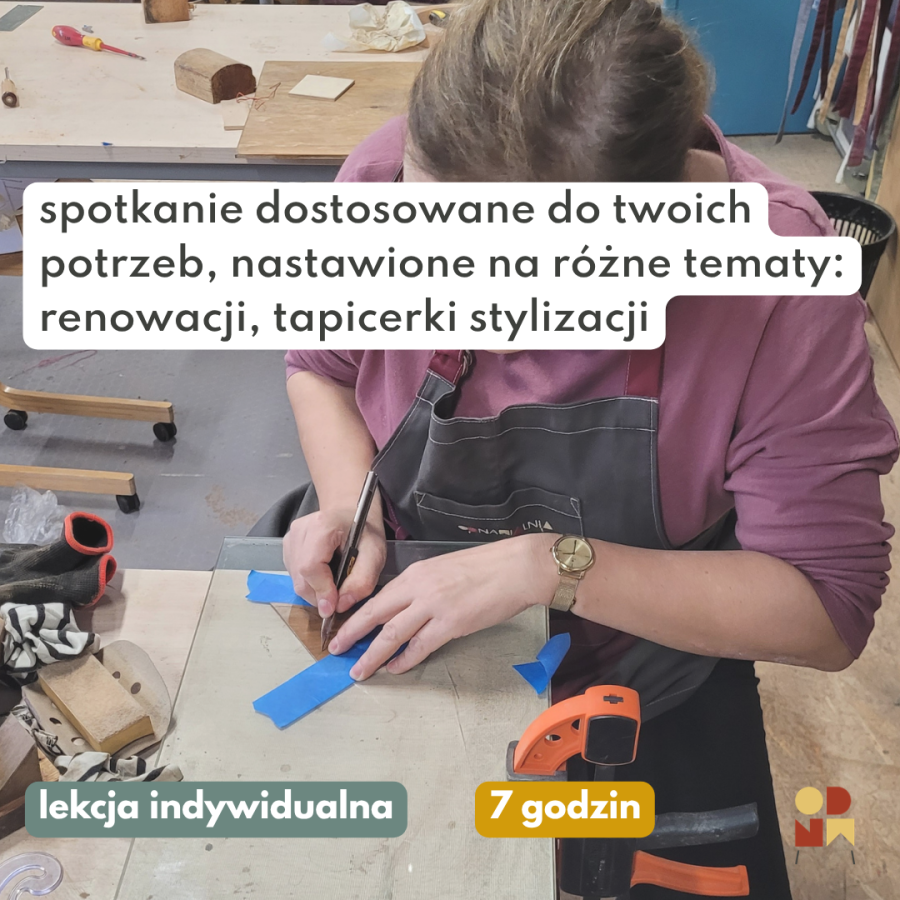 Renowacja małego mebla - kurs indywidualny