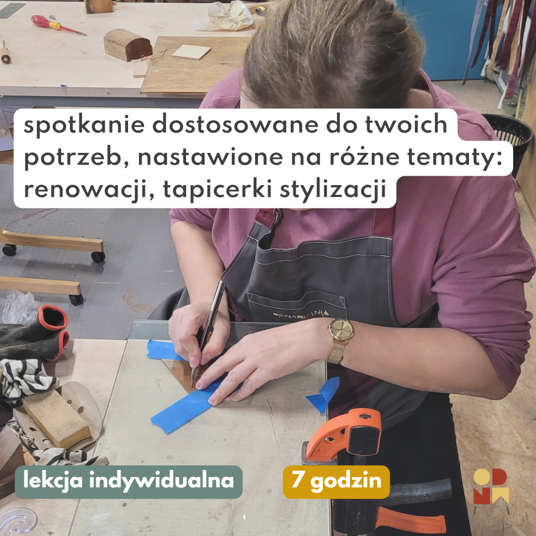 Renowacja małego mebla - kurs indywidualny
