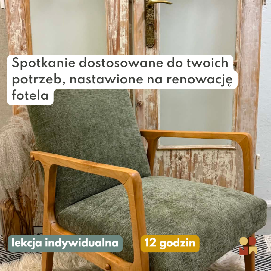 Renowacja fotela - kurs indywidualny
